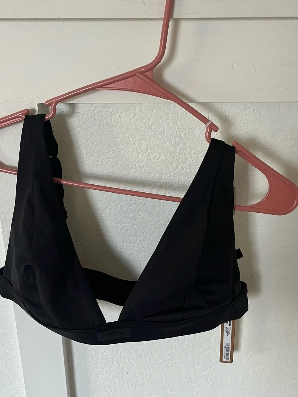 Skims Women's Large Recycled Swim Plunge Swim Bikini Top NWT.